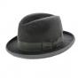 Grey Francois Mitterrand Homburg hat -