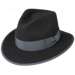 Black Wool & Cashmere Louisville Traveller Hat - Stetson
