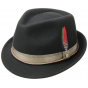 Black Wool Felt Rock Trilby Hat - Stetson