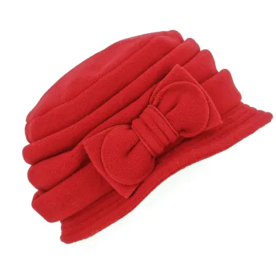 Red Polar Anushka Cloche Hat - TracletReference: 3048 | Traclet Millinery