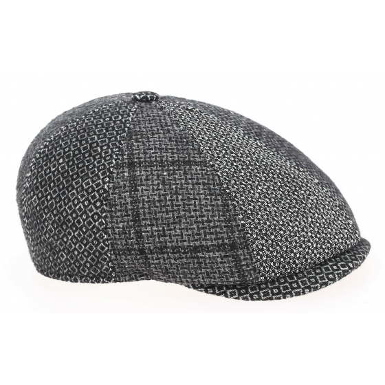 Verona Hatteras Cap Patchwork Virgin Wool - Traclet Verona Hatteras Cap Patchwork Virgin Wool - Traclet