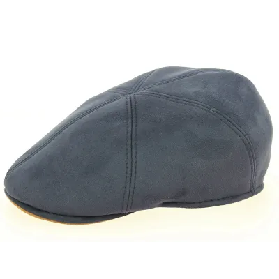Grey Linen London Domed Cap - Marone Reference: 2496 | Traclet Hat Shop