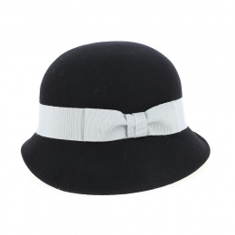 chapeau cloche noir