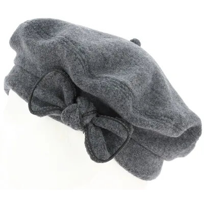 Gray Fleece Beret VYC creations - Traclet - Reference: 4261 | Traclet Millinery