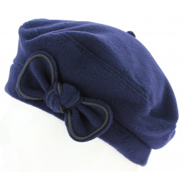 Navy Blue Fleece Beret - Traclet