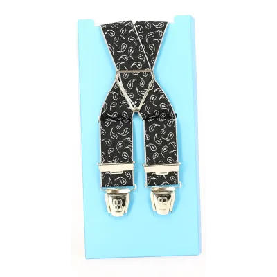 Caloire Black Fancy Suspenders - Traclet Reference: 11126 | Traclet Hat Shop