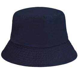 Navy Washed Cotton Bucket Hat - Kangol