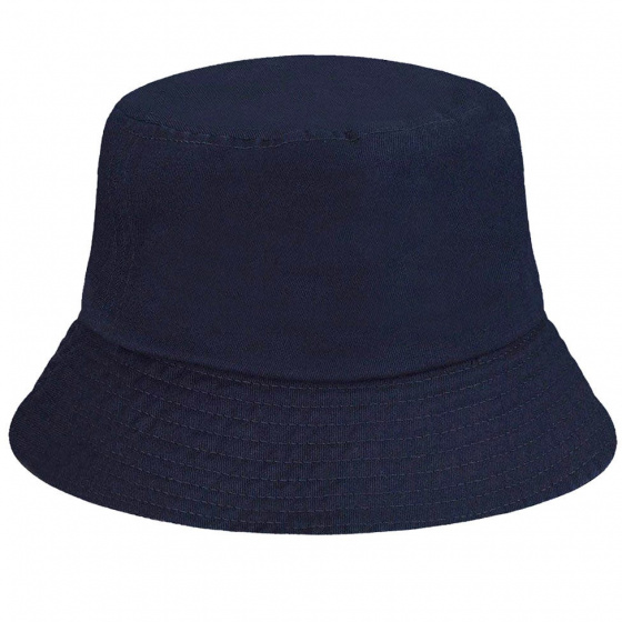 Navy Washed Cotton Bucket Hat - Kangol