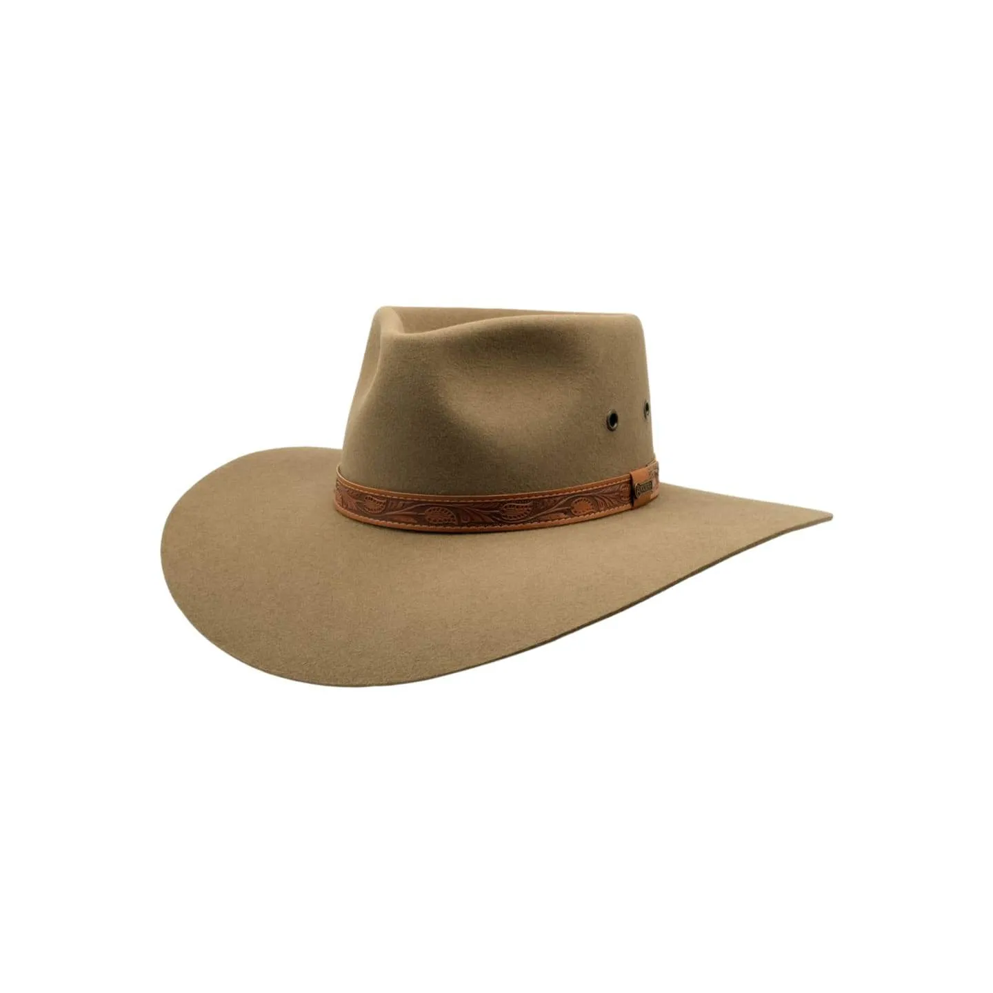 Chapeau Feutre Poil Territory Santone Fawn - Akubra Reference : 7802 | Chapellerie Traclet