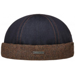Bonnet Docker Jersey Coton Bleu - Stetson