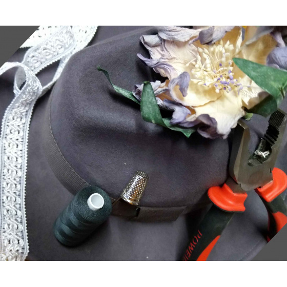 Chapeau Fédora Fashionista Vintage/ Création Française des Ateliers de la Chapellerie TRACLET