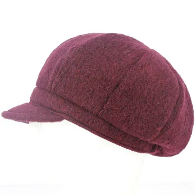 Casquette Gavroche Carla Laine bordeaux - Traclet Reference : 9637 | Chapellerie Traclet
