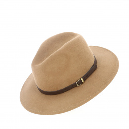 Camel wool traveler hat