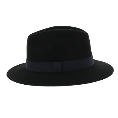 Fedora laine noir Reference : 11154 | Chapellerie Traclet