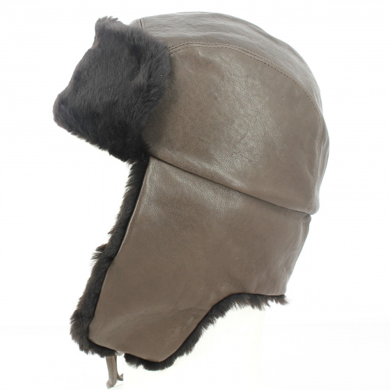 Chapka/ Toque Brown Real Fur Leather - Traclet