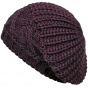 Burgundy Wool Cuffed Beanie - Traclet