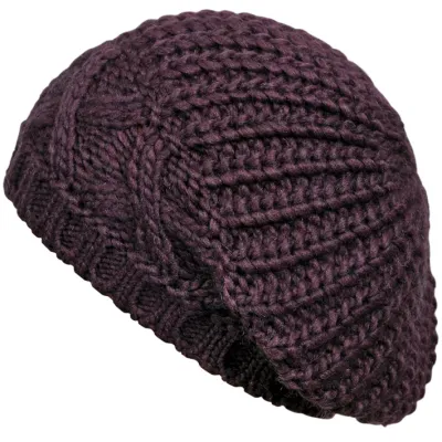 Bonnet à Revers Laine Bordeaux - Traclet Reference : 4239 | Chapellerie Traclet
