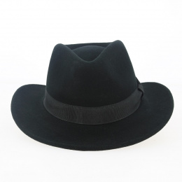 chapeau traveller feutre laine noir