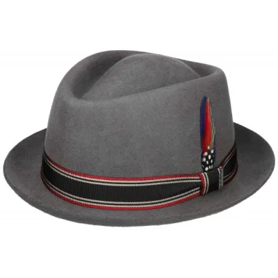 Chapeau Trilby Diamond feutre Gris - Stetson Reference : 820 | Chapellerie Traclet