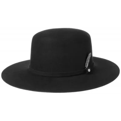Black Wool Felt Amish Hat - Stetson - Traclet Hatters Reference: 119 | Traclet Hatters