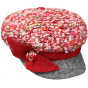 Red Aleonora Newsboy Cap - Traclet