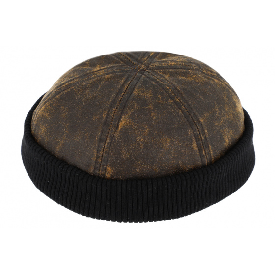 Docker Cap Pissot Cotton Brown or Black - Traclet