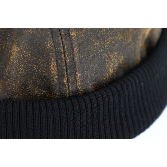 Docker Cap Pissot Cotton Brown or Black - Traclet
