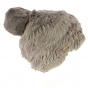 Rabbit fur beanie
