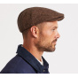 Hooligan Cap Brown Khaki Herringbone - Brixton