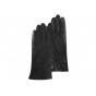 Women's Touchscreen Leather Gloves Black - Isotoner