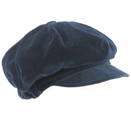 Casquette Gavroche Anna Velours Marine - Traclet