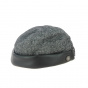 Black cooper beanie with cuff