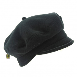 Black fleece cap beret - Traclet