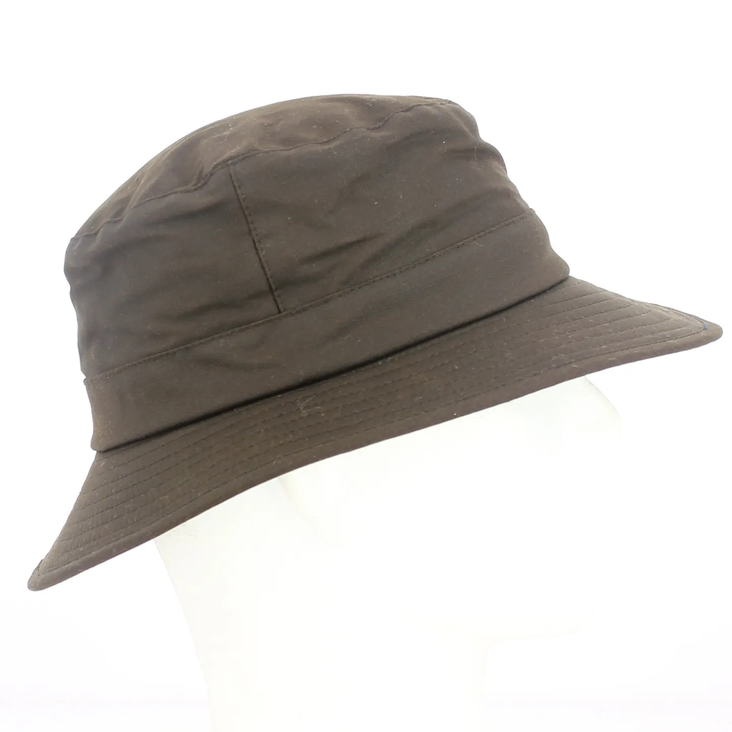 Brown Atkins waxed cotton bucket hat - Traclet Reference: 3302 | Traclet Hat Shop