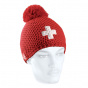 Red Swiss Pompon Hat - LeDrapo