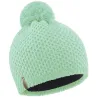 Women's Plain Aqua Green Pom Pom Beanie - LeDrapo - Made in France Reference: 2830 | Chapellerie Traclet