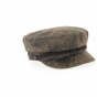 Antique leather captain's cap-Apparel