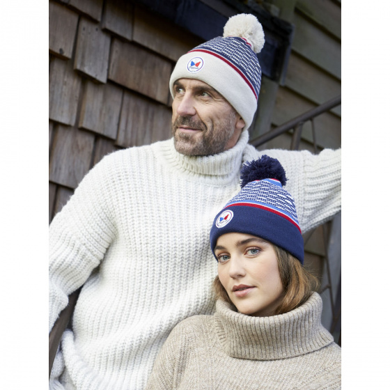 Navy Holda Pom Pom Beanie - Pipolaki