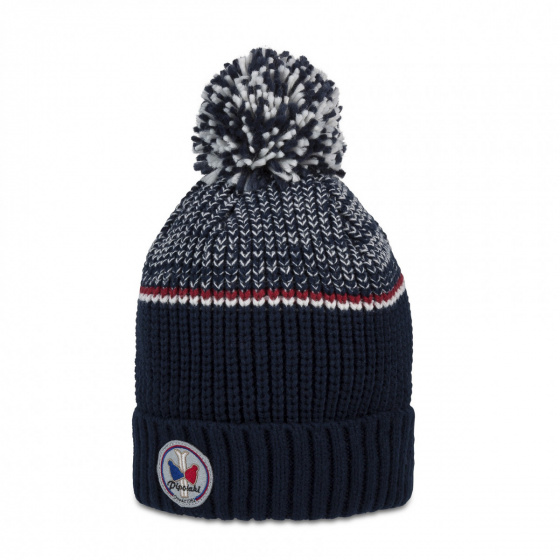 Lespi Navy Pom-Pom Beanie - Pipolaki