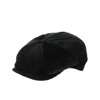 Casquette gros velours-Noir Reference : 11331 | Chapellerie Traclet