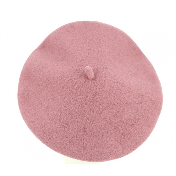 Women's Ambrines Pink Wool Beret - Traclet Women's Ambrines Pink Wool Beret - Traclet