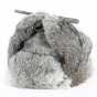 Chapka Bomber Leather & Rabbit Fur Grey- Stetson