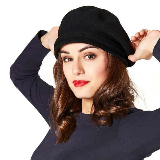 Chopin Heritage Beret by Laulhère - Black
