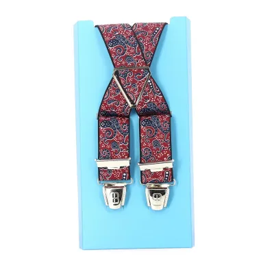 Bretelle fantaisie style bandana - Rouge Reference : 11405 | Chapellerie Traclet