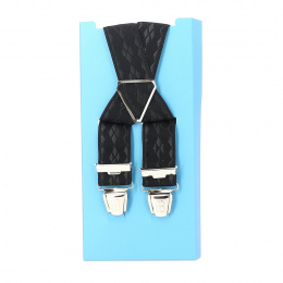 Fancy suspender - Black check