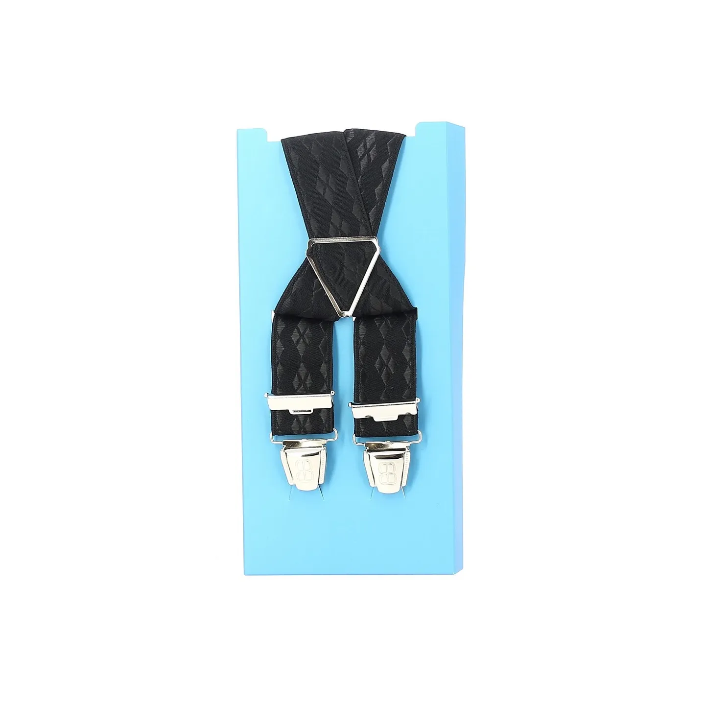 Fancy suspenders - Black checkered Reference: 11415 | Chapellerie Traclet