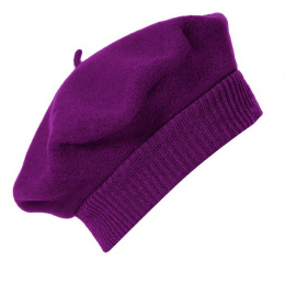Beret Parisienne Héritage par Laulhère - Prune