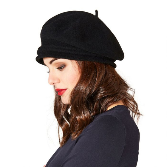 Chopin Heritage Beret by Laulhère - Black