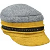 Casquette Gavroche Angèle Liane  Jaune & Gris - Traclet Reference : 11284 | Chapellerie Traclet