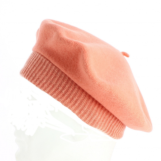 Beret Parisienne Héritage par Laulhère - Corail Beret Parisienne Héritage par Laulhère - Corail